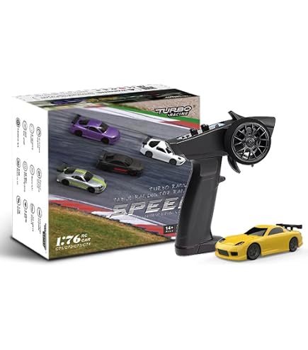 FLYCOLOR Turbo Racing 1:76 Scale Drift RC Car with Gyro Mini Full